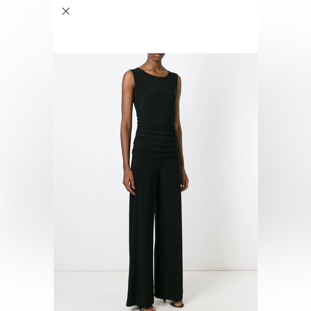 Norma Kamali Black Sleeveless Jumpsuit